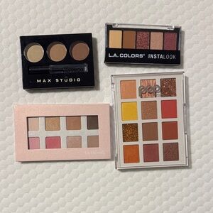 Three Eyeshadow Palettes and One Brow Gel Set
